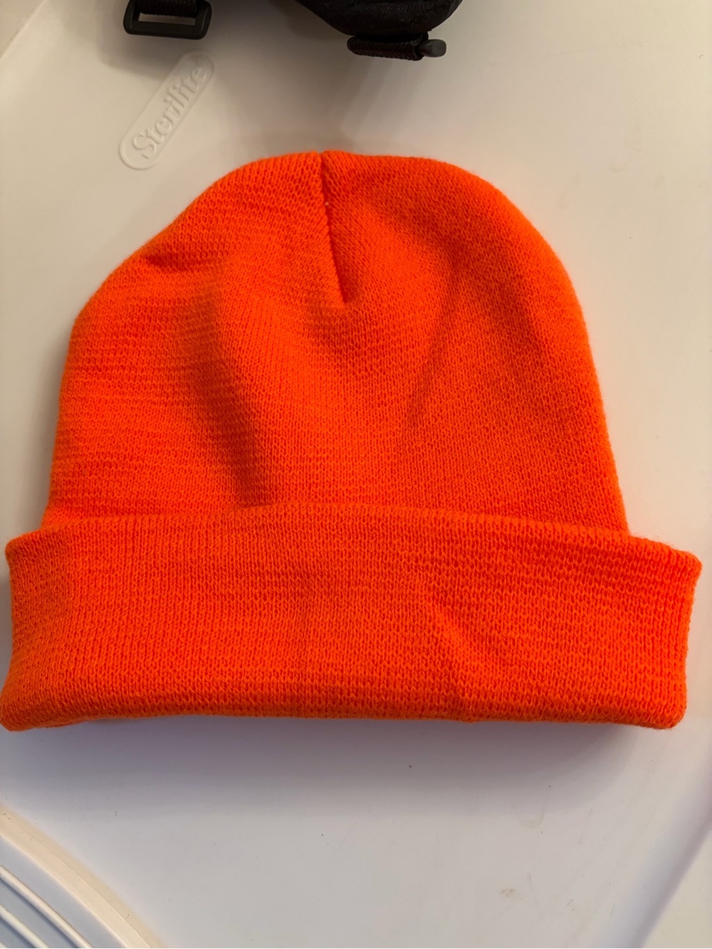 Bright Orange Knit Beanie